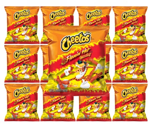 Cheetos Crunchy Flamin' Hot, 1Oz Bags, Pack Of 10 #TOP24