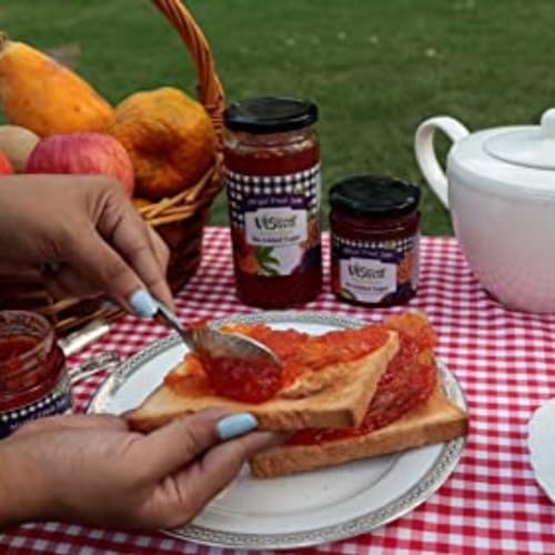 Image of VIStevia Sugar Free Mixed Fruit Jam (220g) | Diabetic & Keto Friendly | Sweetened with Stevia and Erythritol | 100% natural | More than 60% whole fruit | Tastes delicious