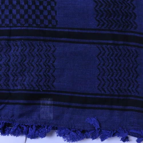 Scarf Palestine Palestinian Kufiya Hight Quality Arab Keffiyeh Scarf 47''*47'' Shemagh Cotton (Royal Blue) #TOP6