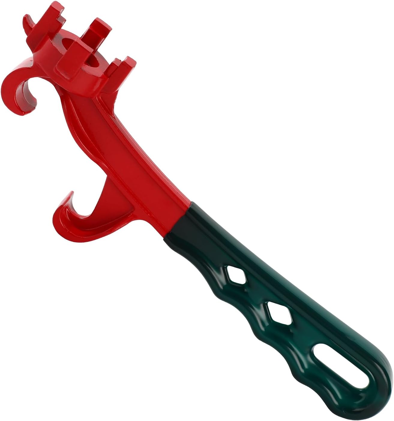 Bucket Opener Tool 5 Gallon,Upgraded Bung Wrench for Opening 55 Gallon Drum,Professional Bucket Lid Opener,9.6 Inch Aluminum Barrel Wrench Tool with Non-slip Handle