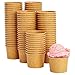 Ice Cream Sundae Cups - 100-Piece Disposable Kraft Paper Dessert Ice Cream Yogurt Bowls Party Supplies, 5-Ounce, Brown