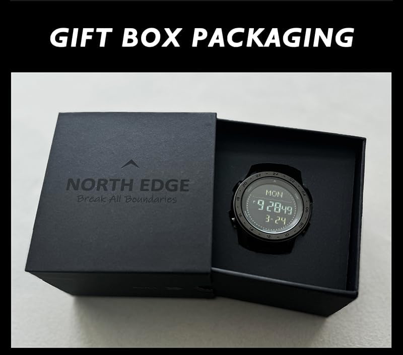 NORTH EDGE Men's Watches Military Watches for Men Carbon Fiber Waterproof for Men Date Display Nylon Army Tactical Sports Minimalist - Image 7