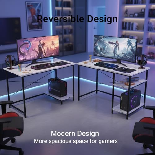 Image of RIZIK STORE Folding Study Table for Small Spaces | 36 x 24 Inch Computer Desk with Laminated Top & Metal Frame | Space-Saving Writing Desk for Home Office, Bedroom, Study & Kids Room (White & Black)