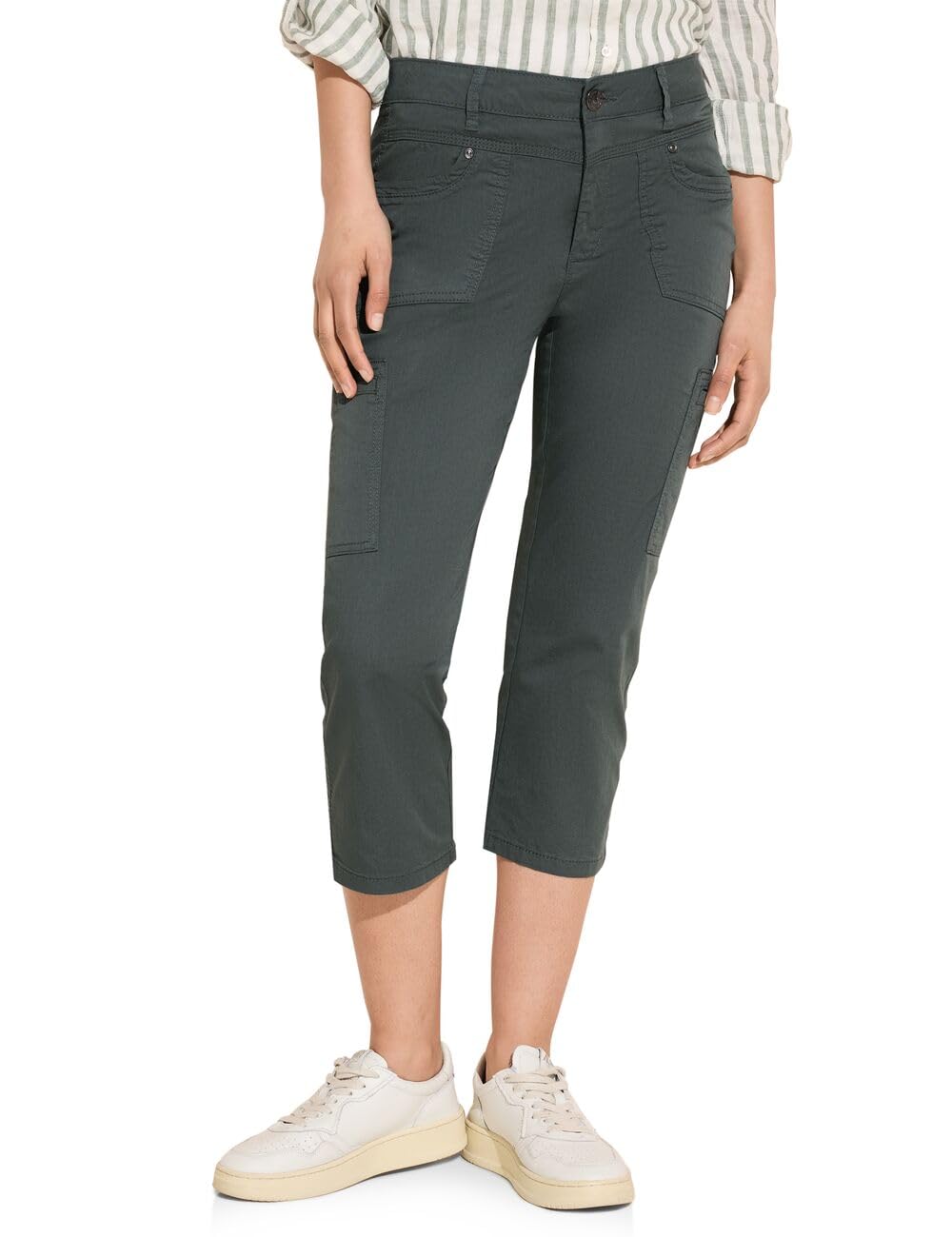 Street One Damen Sportive 3/4 Cargohose