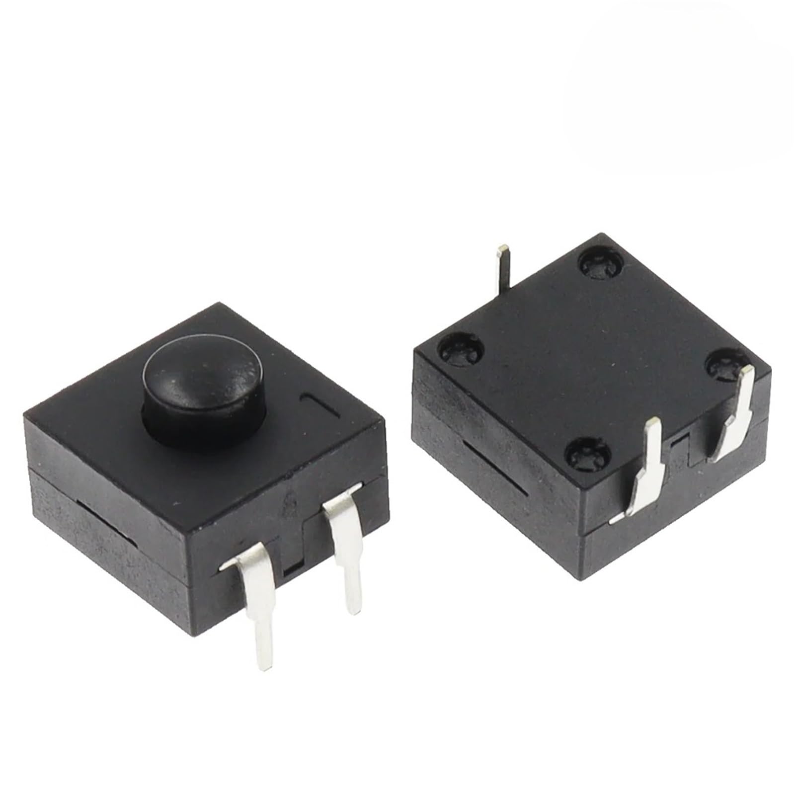 100 sztuk przełączniki przyciskowe 3-pinowy samoblokujący ro przełącznik mikrofonowy 213BS dwurzędowe przełączniki pionowe ON-ON-OFF 12x12mm