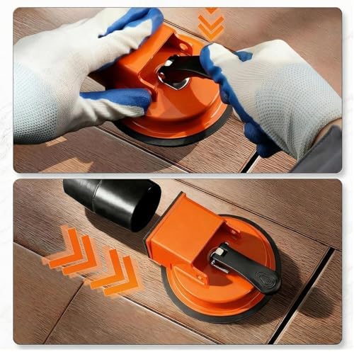 Floor Gap Fixer Tool, 2026 New Heavy Duty Floor Suction Cup Tool for Gaps, Enhanced Vacuum Suction Cup, Flooring Gap Repair Tool for Laminate, Vinyl, Wood & Tile Flooring (Orange) - 4