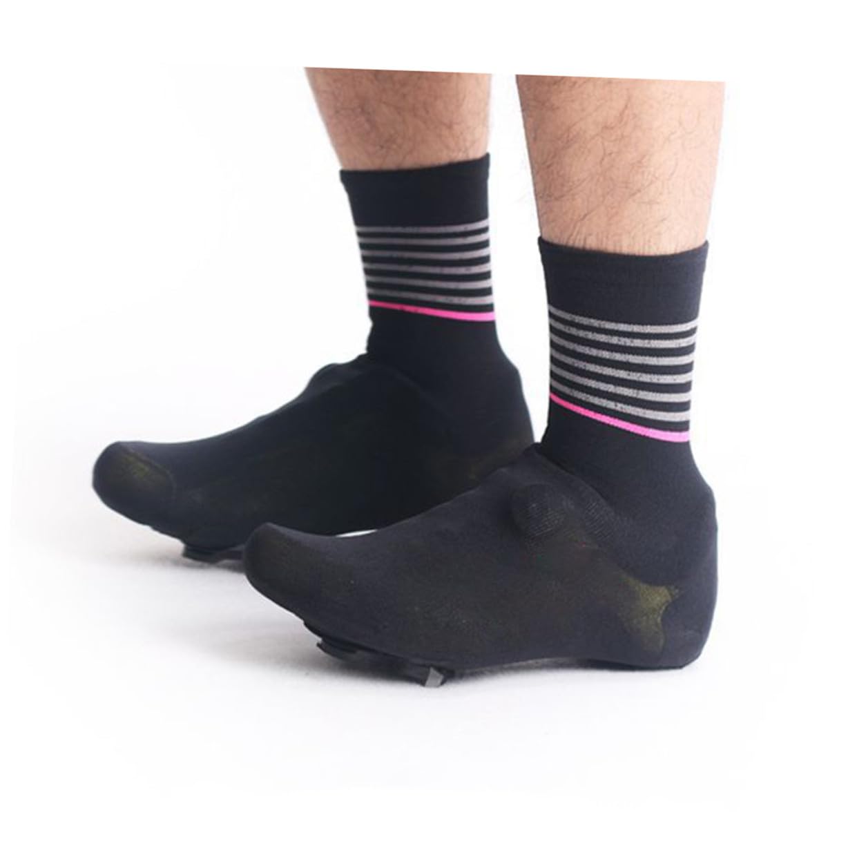 TOYANDONA Zapatos De Bloqueo De Bicicletas Prueba Trajes Exterior Cubierta De Zapatos De Bicicleta Montando Lluvia Cubrezapatillas De Ciclismo Zapato Ciclista Zapatos Húmedos Negro
