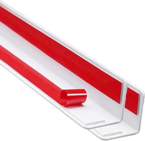 Miniatura 10 de Apoctsddo Protector de esquina de pared, 4 protectores de esquina de pared autoadhesivos, 1.58 pulgadas de ancho x 35.4 pulgadas de largo, protector