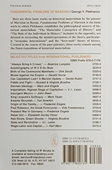 Paperback Fundamental Problems of Marxism Book