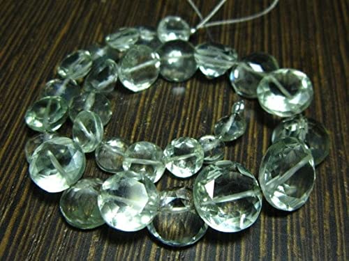 Améthyste verte véritable perles briolette ronde pour un cadeau artisanal unique