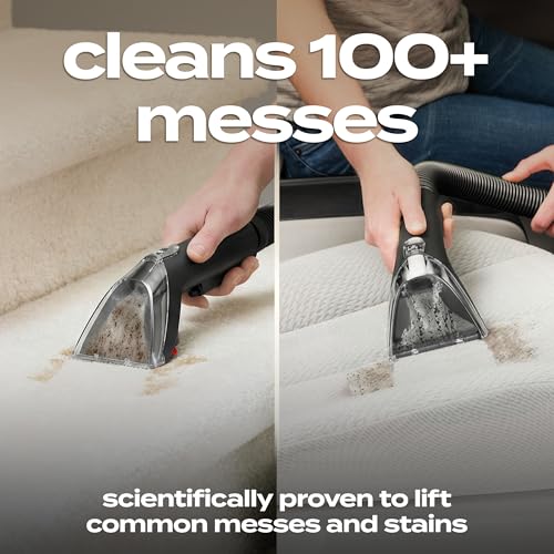 Image of BISSELL Little Green Multi-Purpose Portable Carpet and Upholstery Cleaner, Car and Auto Detailer, with Exclusive Specialty Tools, Amazon Exclusive Limited Edition Color, Coastal Clean, 3353D