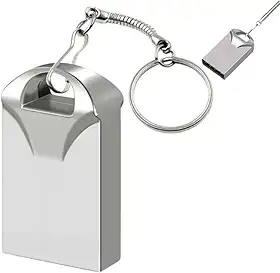 Pendrive Mini 32GB com Chaveiro, USB 2.0, Alta Velocidade, Super Leve, Liga de Alumínio, Compacto e Portátil, Compatível C/Computador Pc Windows/Linux/Mac (1)