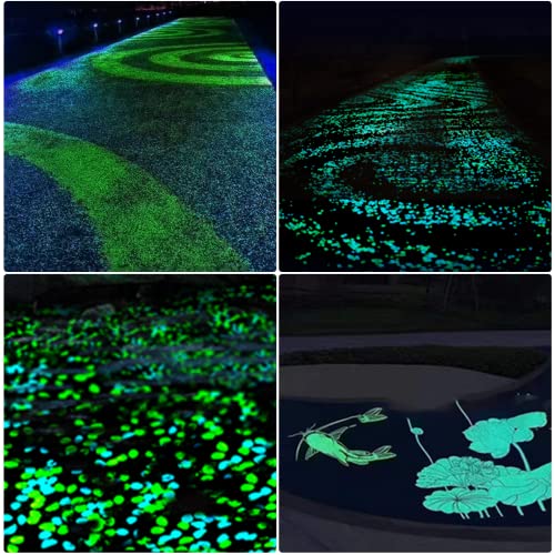 Sunnest Glow Stones Rocks, Glow In The Dark Pebbles Garden Decor For Outside Decorative Rocks For Outdoor Decor, Garden Lawn Yard, Aquarium, Walkway, Fish Tank, Pathway, Driveways #TOP6
