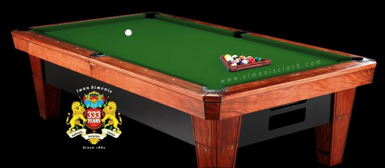 Simonis Pool Table Cloth, All Styles, UK & USA (English Green 920, 6ft UK Bed & Cushion Size)