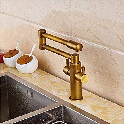 Robinet de salle bain deux poignées avec valve céramique