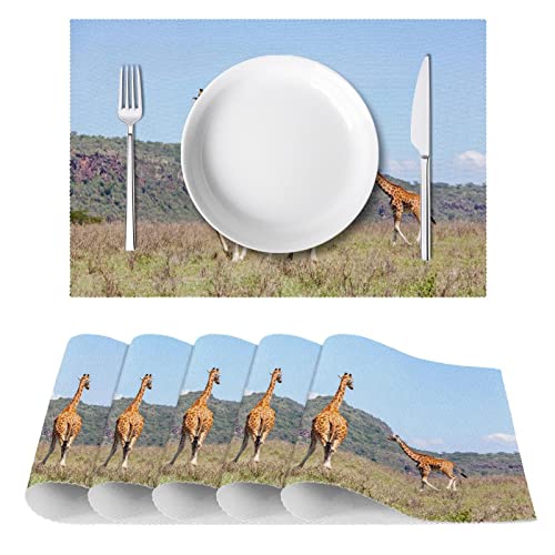 Sets de table girafe pour proteger les tables des taches et chocs - 3