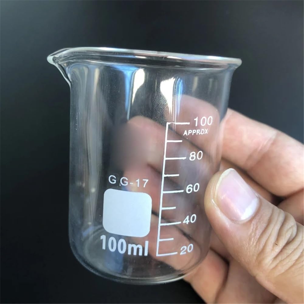 10 pezzi/set (5 ml-500 ml) becher in vetro for esperimenti di laboratorio for attrezzature Attrezzature da laboratorio