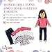 Emily Rose 18-inch Doll Clothes Stretch Jeans & 3 Long Sleeved T-Shirts Tees - Value Basics Versatile 18
