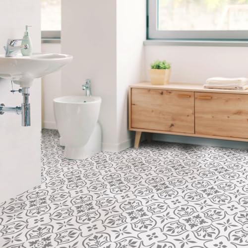 Image of GSS Designs Reusable Large Tile Stencil 12x12Inch Floor Stencils for Painting Walls Floors Concrete and Patio Modern Tile Decor