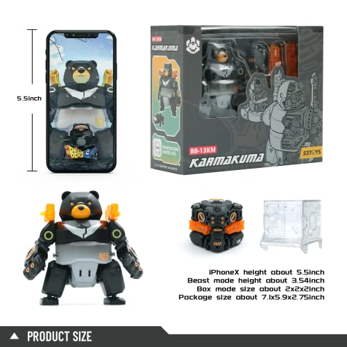 52Toys Deformation Toy Beastbox Series Bb-13Km Karmakuma, Robot Action Figures For 8 Year Old Boy Gift, Deformation Toys #TOP6