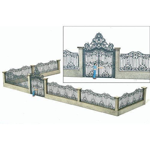 Preisvergleich Produktbild MBZ 80108 H0 Schlosszaun Bausatz