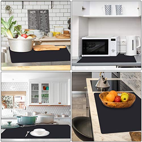 Gartful Silicone Mats for Countertop - 32"x 24"x0.06", Extra Large Multipurpose Mat, Counter Table Protector, Desk Saver Pad, Placemat Nonstick Nonskid Heat-Resistant Kitchen Pad, Black by Gartful - Image 6