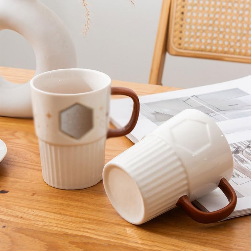 White Ceramic Cup Household Dinner Gatherings Coffee Milk Breakfast Water Cups