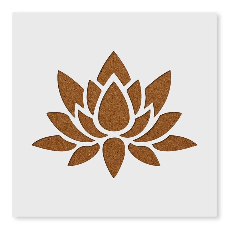 Kainchi Baba India Kamal Design Art and Craft Stencils Small Size 6x6 inch Reusable Stencil for Painting, Fabric, Glass, Wall Painting, and Craft-image-42