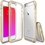 iPhone 6 / 6S Case - Ringke FUSION FRAME Dual-Layered TPU Bumper and PC [FREE Screen Protector][Royal Gold] Drop Protection Clear Back Shock Absorption Protective Bumper