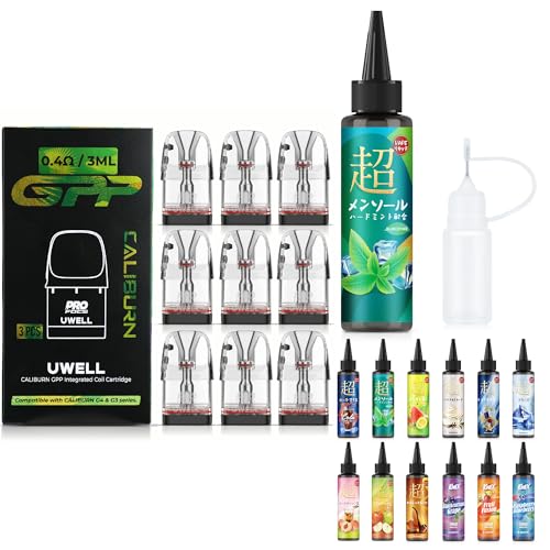 Uwell Caliburn GPP �����pPOD �J�[�g���b�W �T�C�h�t�B�� ���L�b�h������ �d�q�^�o�R ���[�E�F�� �J���o�[�� G5/G4/G3�Ή� �e��3ml VAPE �j�R�`���Ȃ� 3����x3�Z�b�g�i0.4���j�i�I�ׂ郊�L�b�h1�{+�j�[�h���{�g
