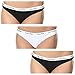 Produktbild Calvin Klein Damen 3er-Pack Strings Thong 3PK mit Stretch und Spitze, Black/White/Black, S