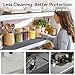 Viseeko Anti Slip Drawer Liner, Shelf Liner for Kitchen Cupboards, Food-Grade EVA Fridge Liners Washable, Non-Adhesive Waterproof Protective Mat for Bedroom, Cabinet, Dresser (Gray Dot, 30 x 300 cm)