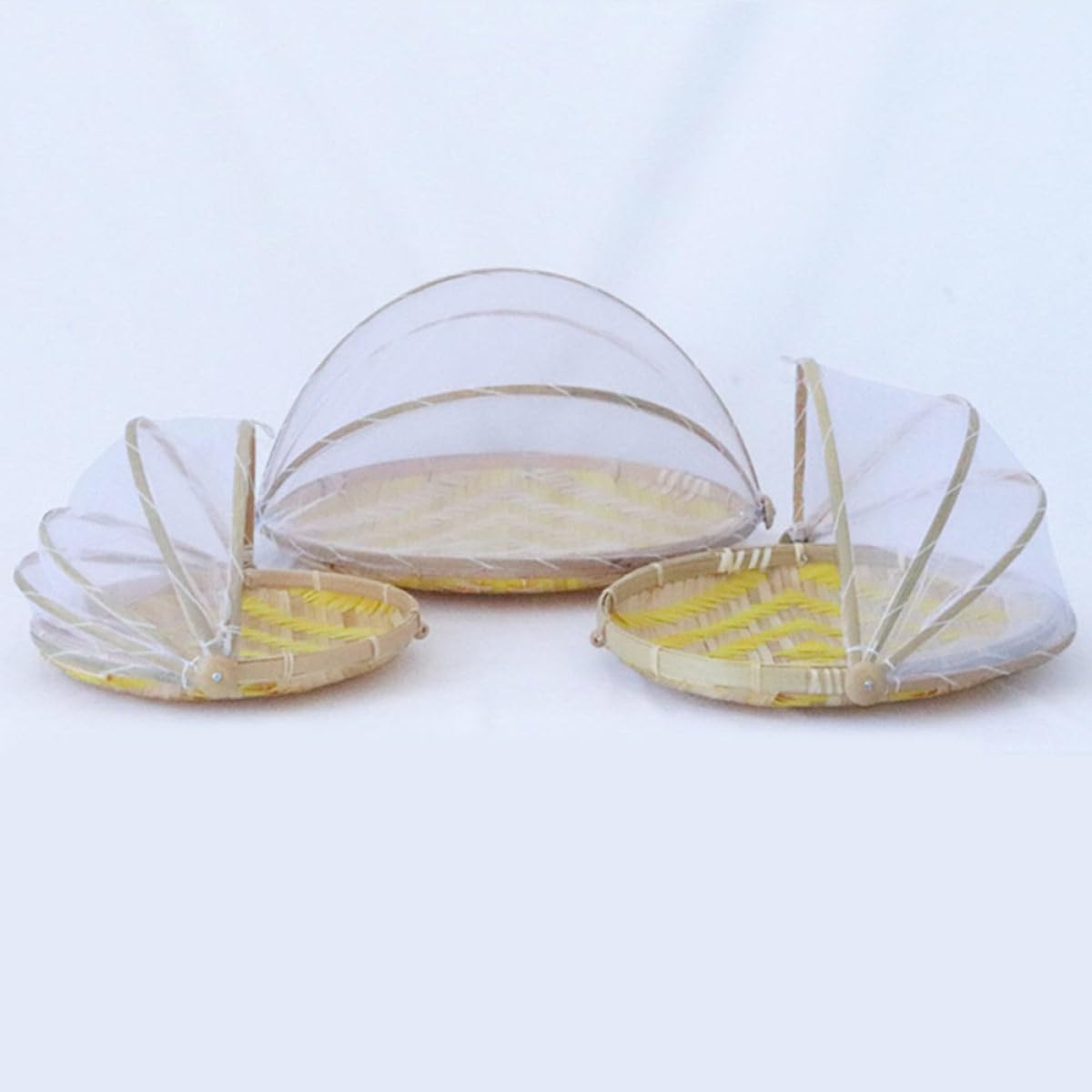 Bamboo Woven Tray for Fruit and Vegetables, Hand Woven Home Display