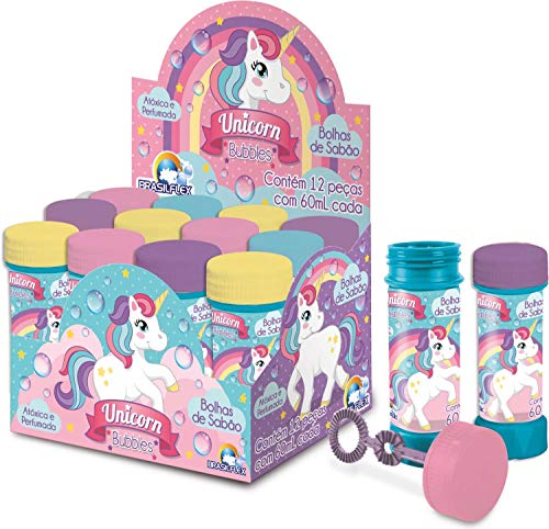 Bolha de Sabão Unicorn Caixa com 12 Brasilflex