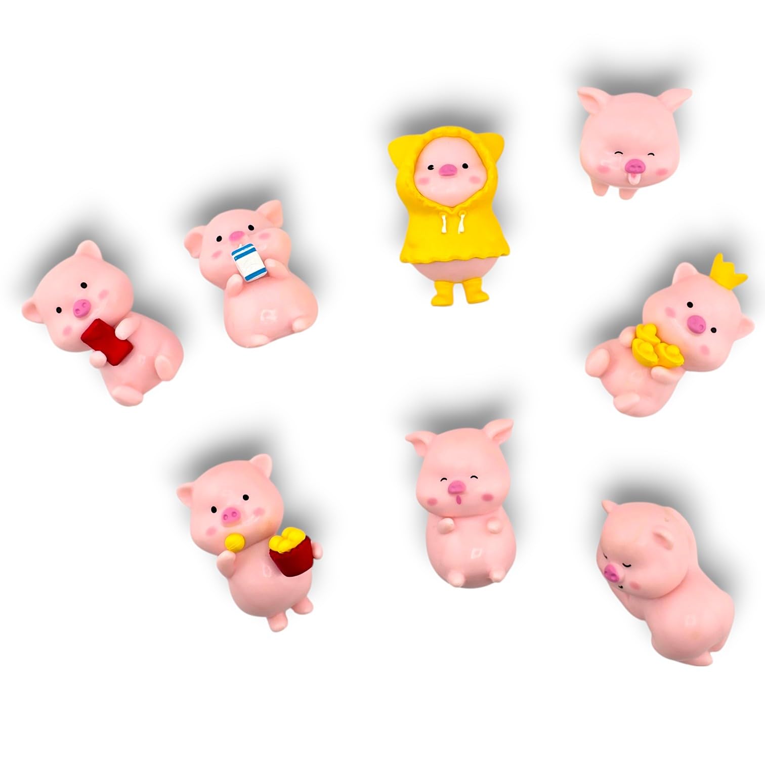 Fridge Magnets, Cute Fun Decorative Magnets, Farm Animals, Cute Animals, Flower, Marine, Icecream Fridge Magntes (Piglets)