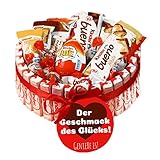 Onza. Kinderschokolade -Süßigkeiten Geschenkkorb - Der perfekte Überraschung mit einer originellen Schokoladen-Mischung: kinder überraschungsei Joy, Kinder Bueno. Schokolade zum Verschenken.