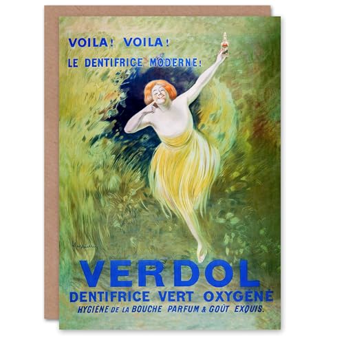 Artery8 Leonetto Cappiello Art Card Verdol Toothpaste Vintage Advert