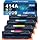 414A Toner Cartridges 4 Pack for HP 414A 414X MFP M479fdw M454dw M479 M454 | Compatible for HP Color LaserJet Pro MFP M479fdw M479fdn M479dw M454dw M454dn Printer Ink W2020A W2020X High Yield with Chip