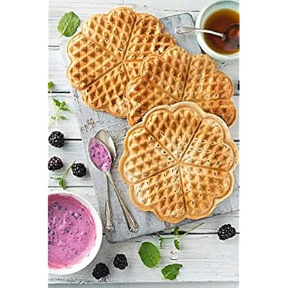 hanchen Instrument? np-507 Commercial Waffelautomat Elektrische Waffel Maschine no-stick Belgische Waffel Baker 110 V/220 V (Blume) – Bild 8