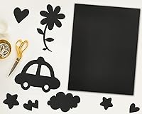 Vista 6 de Cartulina negra de peso pesado, papel grueso, 100 hojas (cubierta de 110 lb = texto de 200 lb = 300 GSM) 8.5 x 11 pulgadas para artes