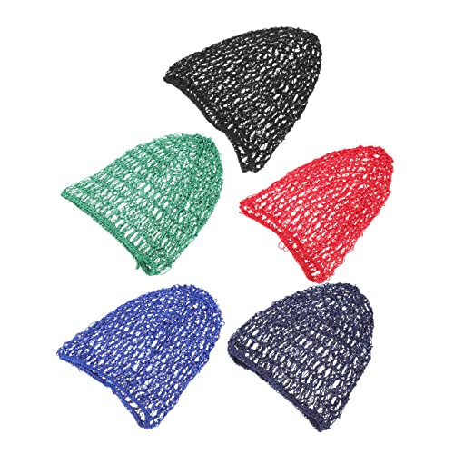 CALLARON 1 Juego Redecilla Para El Pelo Para Niña Con Gancho De Crochet Para Mujer Para El Cuidado Del Cabello Para Niña Elástica Para Salón De Belleza Para Pelucas De 5 piezas