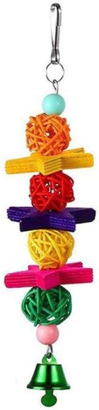 Bird Swings 10Pcs Set Hanging Parrot Bird Toy Bell Ball Ladder Chewing Toy Parrot Cage Accessories 1Set