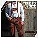 BAVARIA TRACHTEN Lederhosen - Genuine Leather Authentic German Lederhosen for Men - Dark Brown Kneebound (Long) German Leather Pants