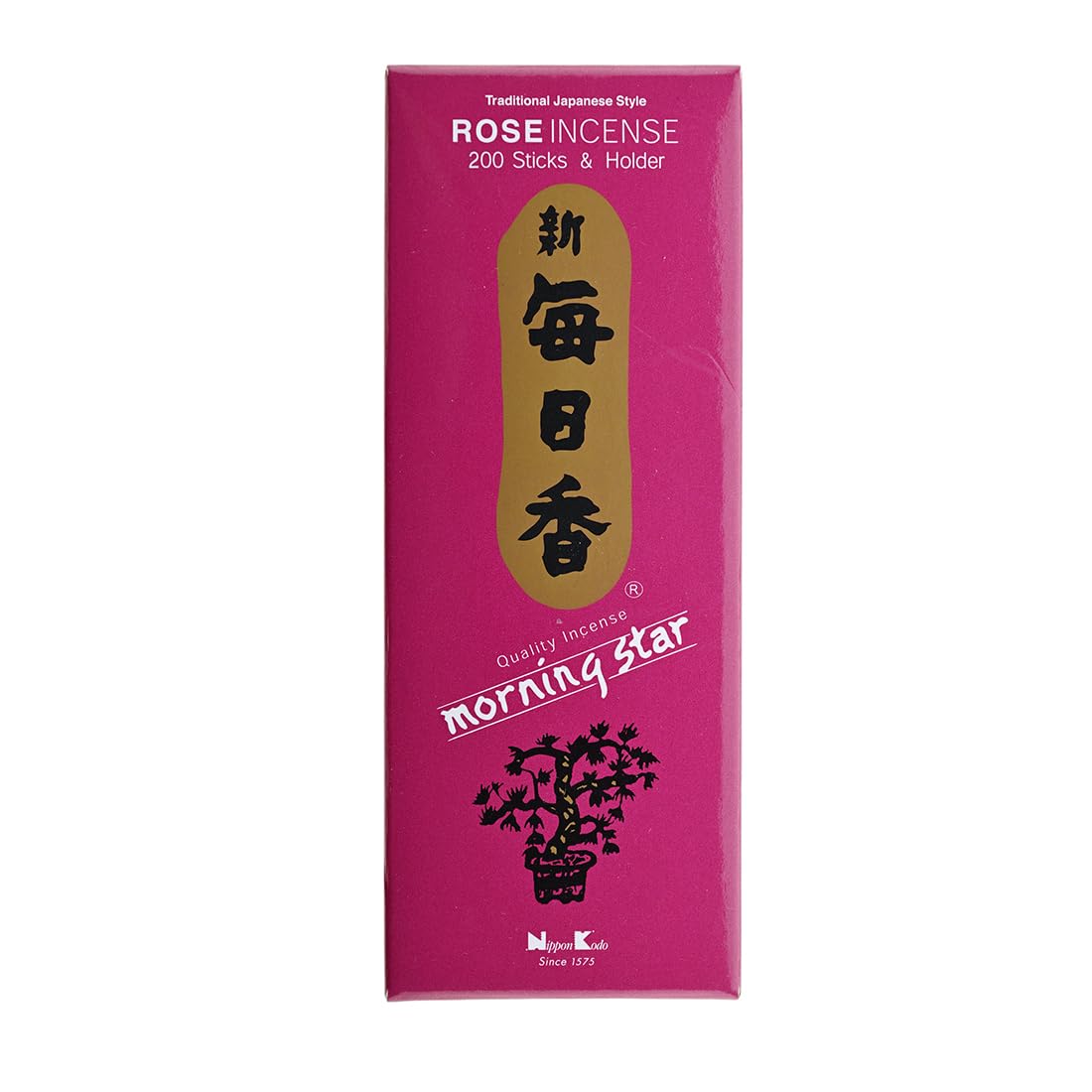 Morning Star Rose Incense 200 Sticks | Natural, Eco-Friendly Aromatherapy | Plastic-Free, Paper Packaging | Relaxation, Meditation & Home Fragrance