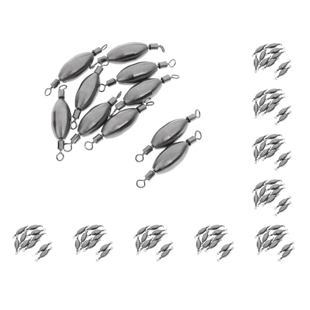 Lot de 10 émerillons de pêche rapides en cuivre 0,3