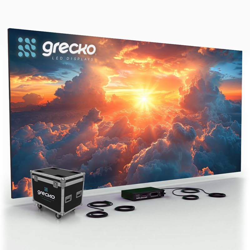 Grecko NovaStar Led Video Wall P2.97mm 9.8′ x 6.6′ Indoor Turn-Key LED System 24 Panels