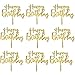 Happy Birthday Cake Topper Birthday Gold Cupcake Topper Acrylic Cupcake Toppers Cake Picks Glitter Cake Topper Decor for Birthday Party Baby Shower Decoration Cake Supplies Cupcake Topper Picks 9PCS
