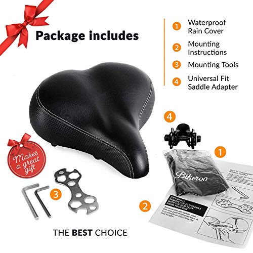 Buy Bikeroo Extra Padded Bike Seat Firm Comfortable Bike Seats for