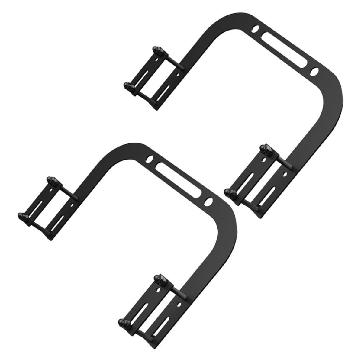 Support de matelas en métal noir (2 pièces) antidérapant pour cadre de lit stabilisé