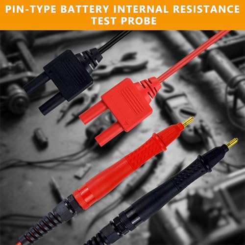 Image of ZIBOO L2010 Pin Type 4 Terminal Probe Compatible with Hioki BT3554,BT3554-01 Battery HiTester,Handheld Battery Tester, Replaceable Probe Tip